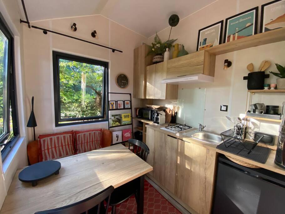 Tiny House Sur Terrain Boise A 10 Mn De La Mer Ferel Экстерьер фото